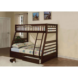 Jason Twin/Full Bunk Bed wtih Drawers (Espresso)