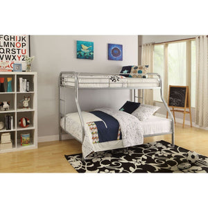 Tritan Twin XL/Queen Bunk Bed (Silver)