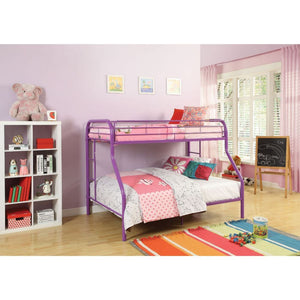 Tritan Twin/Full Bunk Bed (Purple)