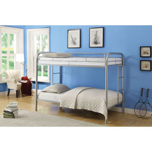 Thomas Twin Bunk Bed (Silver)