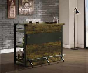 Gunilla Bar Unit with Stemware Rack (Antique Nutmeg)
