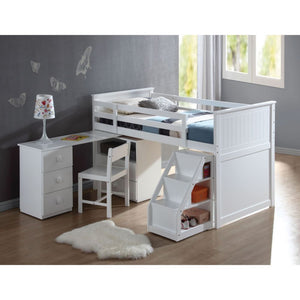 Wyatt Twin Loft Bed (White)