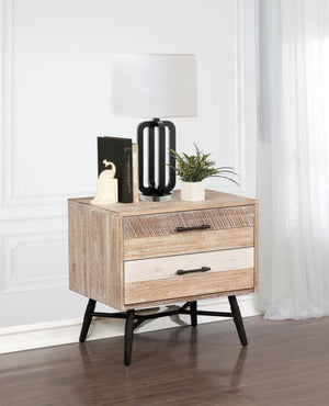 Marlow 2-drawer Nightstand (Rough Sawn Multi)