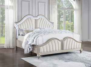 Evangeline Luxurious Bed (Silver)