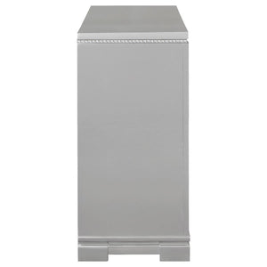 Eleanor Rectangular 6-drawer Dresser (Silver)
