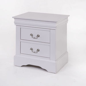 Louis Philippe III Nightstand (White)