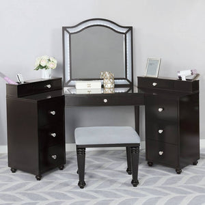 Tracie Glam Vanity Set (Obsidian Gray)