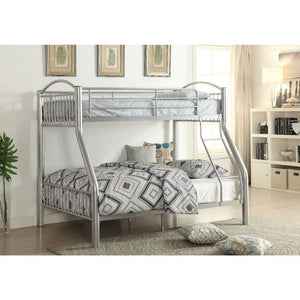 Cayelynn Twin/Full Bunk Bed (Silver)