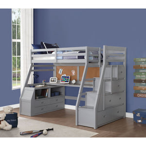 Jason II Loft Bed (Grey)