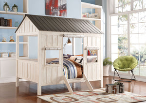 Spring Cottage Full Bed (White/Grey)