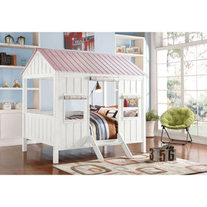 Spring Cottage Full Bed (White/Pink)