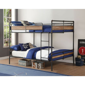 Brantley II Queen Bunk Bed (Sandy Black)