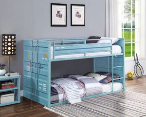 Cargo Twin Bunk Bed (Blue)