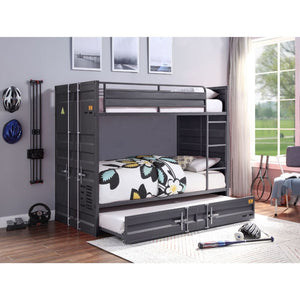 Cargo Twin Bunk Bed & Trundle (Gunmetal)