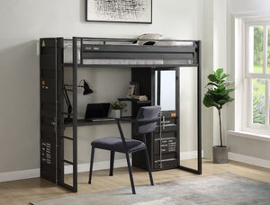 Cargo Twin Loft Bed (Grey)