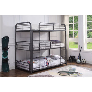 Cairo Triple Bunk Bed Twin (Gunmetal)
