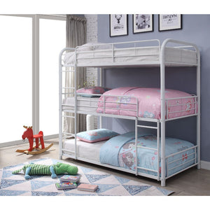 Cairo Triple Bunk Bed (White)