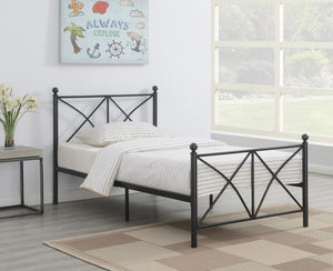 Hart Metal Platform Bed (Black)