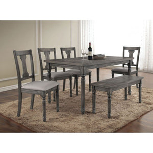 Wallace 6-PCS Dining Set (Grey)