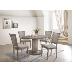 Gabrian 5-PCS Round Dining Set (Grey)