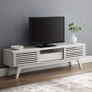 Raymond 59” TV Stand in White