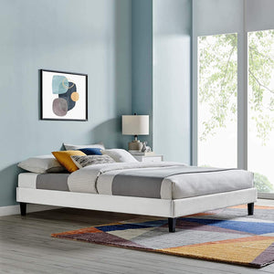 Reign Light Grey Velvet Bed Frame