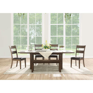 Nabirye 6-PCS Dining Set (Dark Oak)