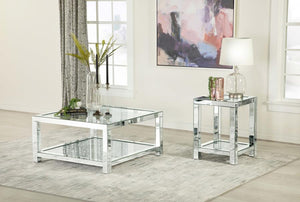 Mozzi Coffee Table Set (Glass/Mirror)