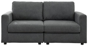 Candela 2-Piece Loveseat (Charcoal)