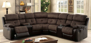 Hadley Transitional Sectional (Brown)