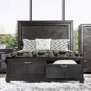 Argyros Transitional Storage Bed (Espresso)