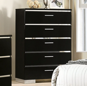Carlie Contemporary Chest (Black)