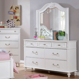 Belva Youth Traditional Dresser White