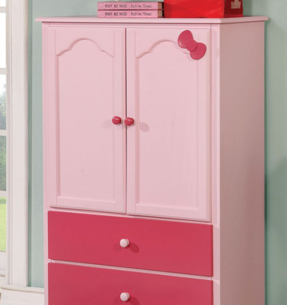 Dani Transitional 3-Drawer Chest (Pink)