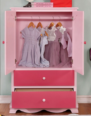 Dani Transitional 3-Drawer Chest (Pink)