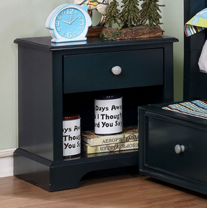 Diane Transitional Nightstand (Blue)