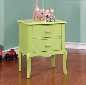Lexie Traditional Green Nightstand