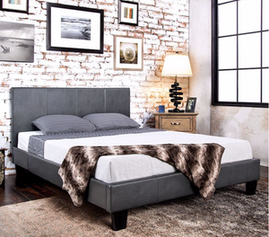 Grey Wynn Platform Bed