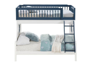 Farah Twin/Full Bunk Bed (Blue/White)