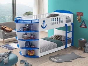 Neptune Twin Bunk Bed (Sky Blue)