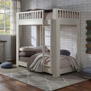 Cedro Twin Bunk Bed (White)