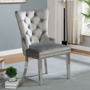 Jewett Flannelette Dining Chair (Grey)