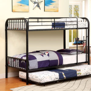 Rainbow Twin Bunk Bed (Black)