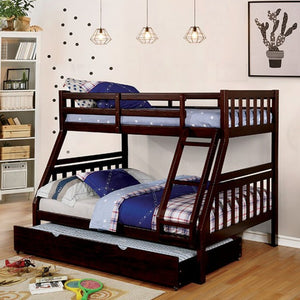 Emilie Twin-Over-Full Bunk Bed (Dark Walnut)
