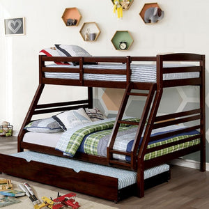 Elaine Twin-Over-Full Bunk Bed (Dark Walnut)