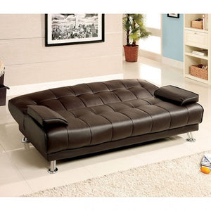 Beaumont Futon Sofa Bed (Dark Brown)