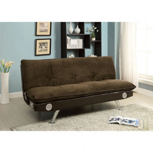Gallagher Futon Sofa Bed (Dark Brown)