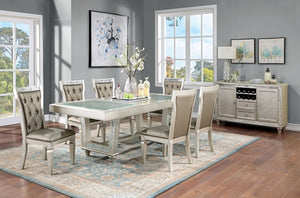 Adelina 7-PCS Dining Set (Champagne)