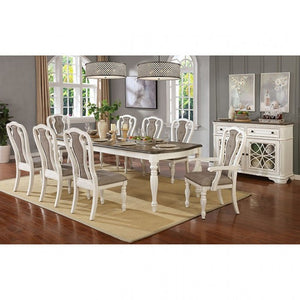 Leslie DIning Set (White/Brown)