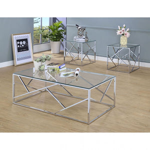 Pamplona 3-PCS Table Set (Chrome)